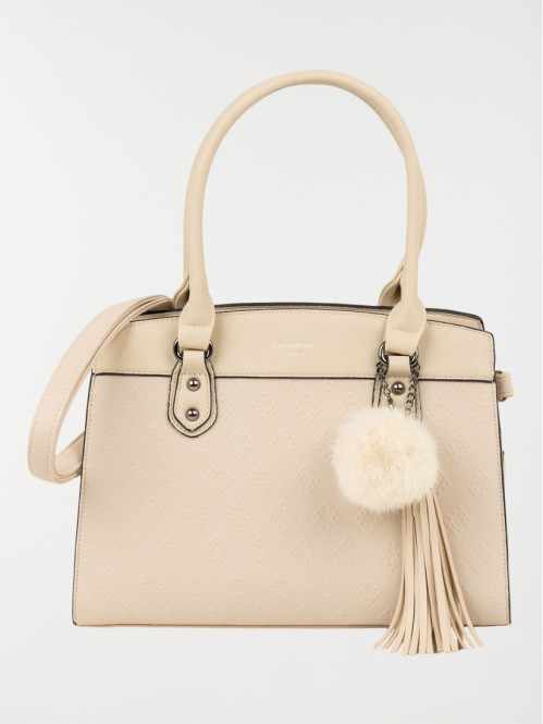 Sac à main pompon femme