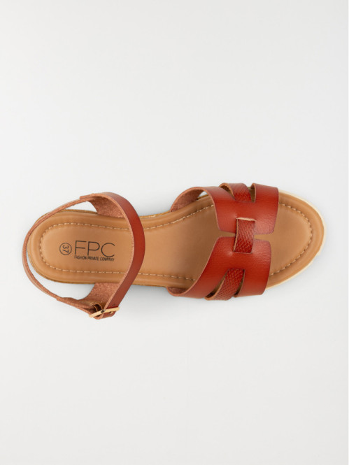 Sandales coloris camel...