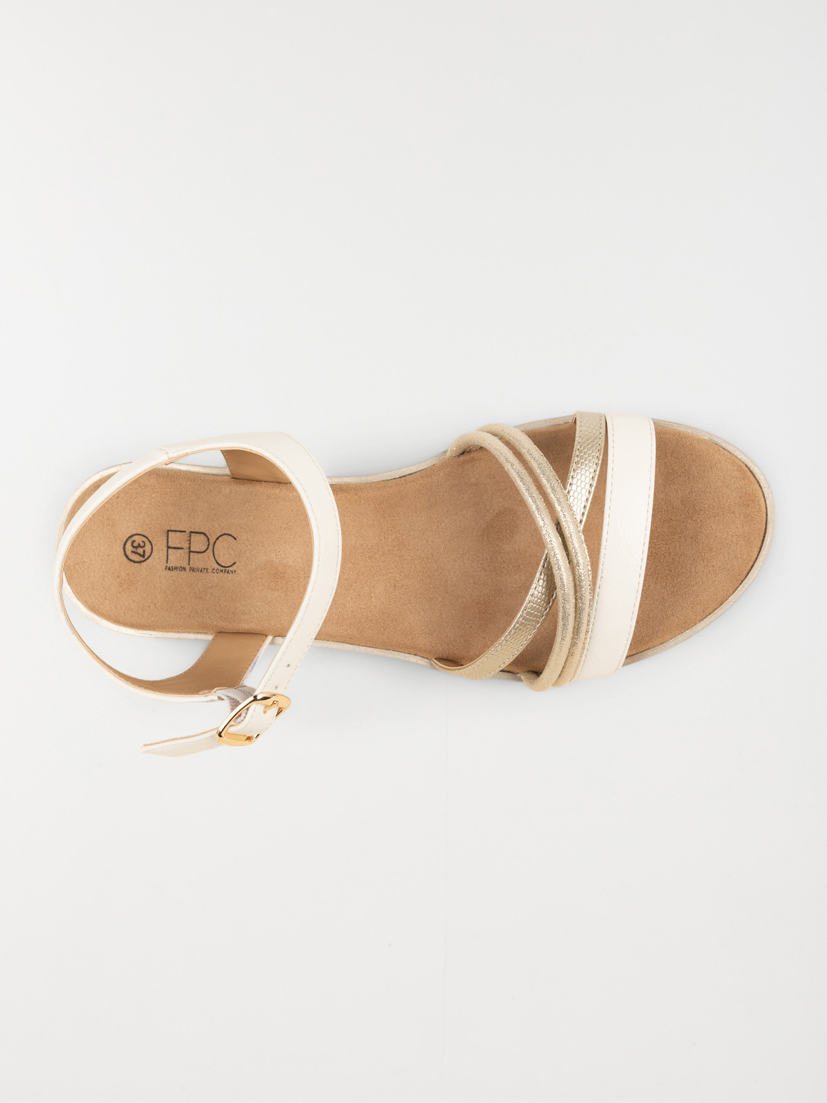 Sandales plates blanches femme (36-41)