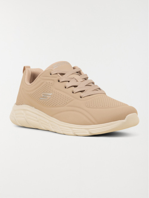 Basket Skechers femme beige...
