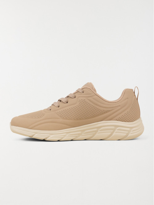 Basket Skechers femme beige...