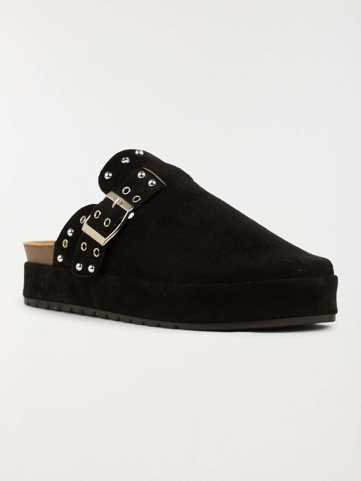 Mule plateforme femme noire (36-41)