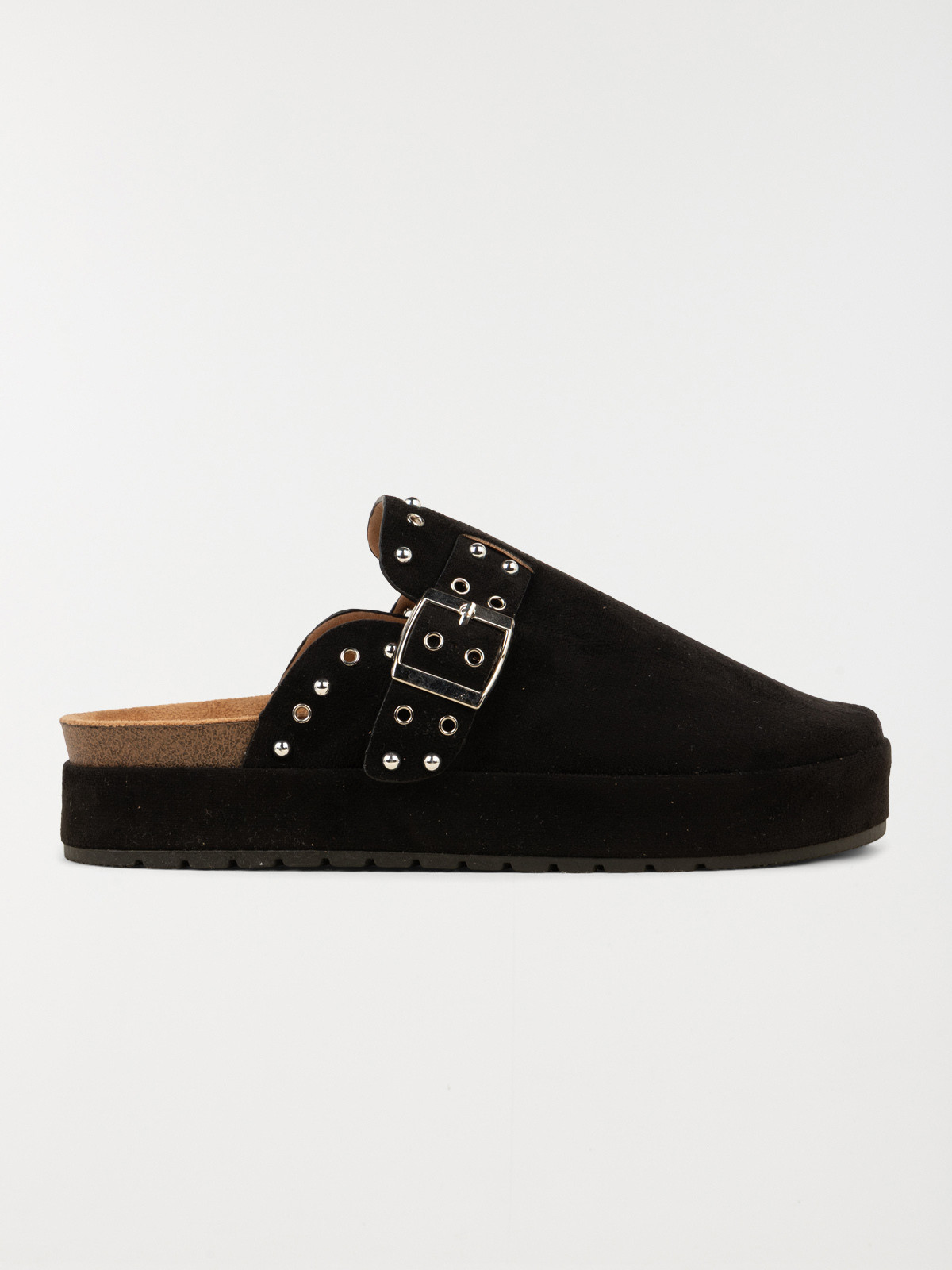 Mule plateforme femme noire (36-41)