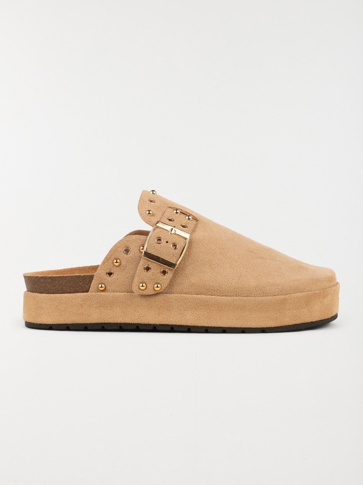 Mule plateforme femme beige (36-41)