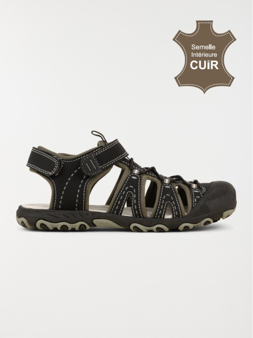 Sandales scratchs noires...