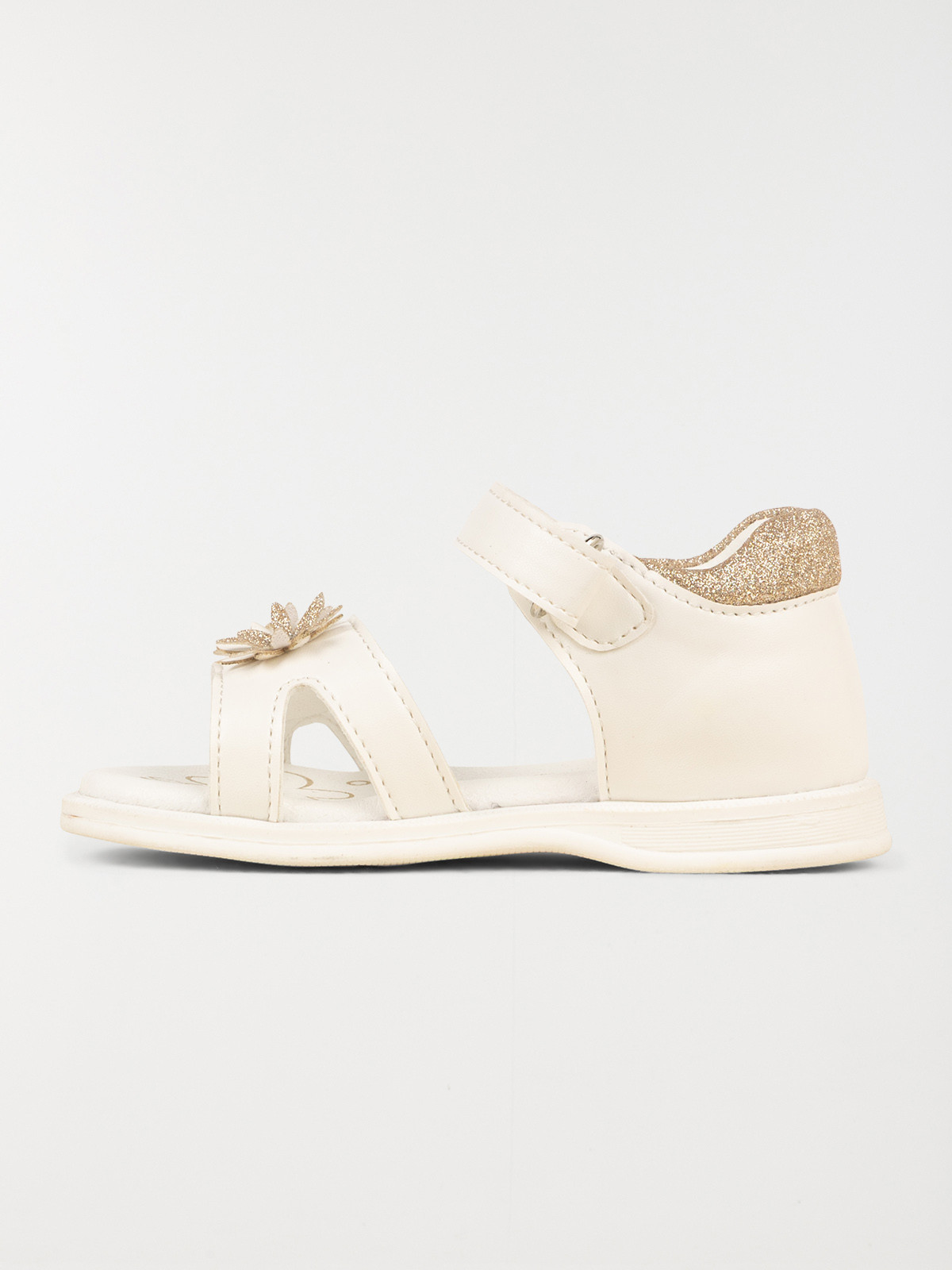 Sandales blanches fleurs fille (19-23) Sandales blanches fleurs fille (19-23)