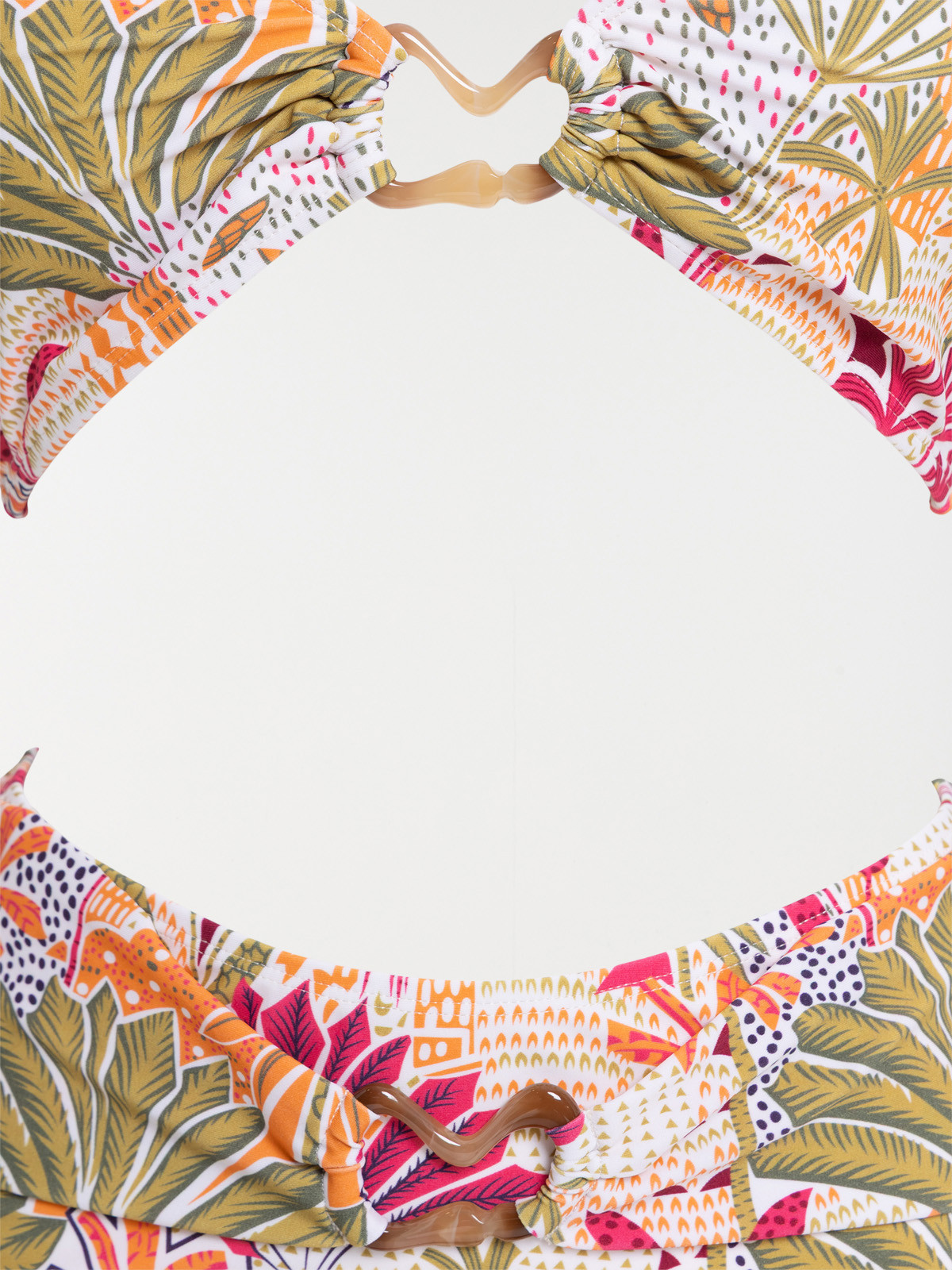 Maillot de bain 2 pièces motif femme