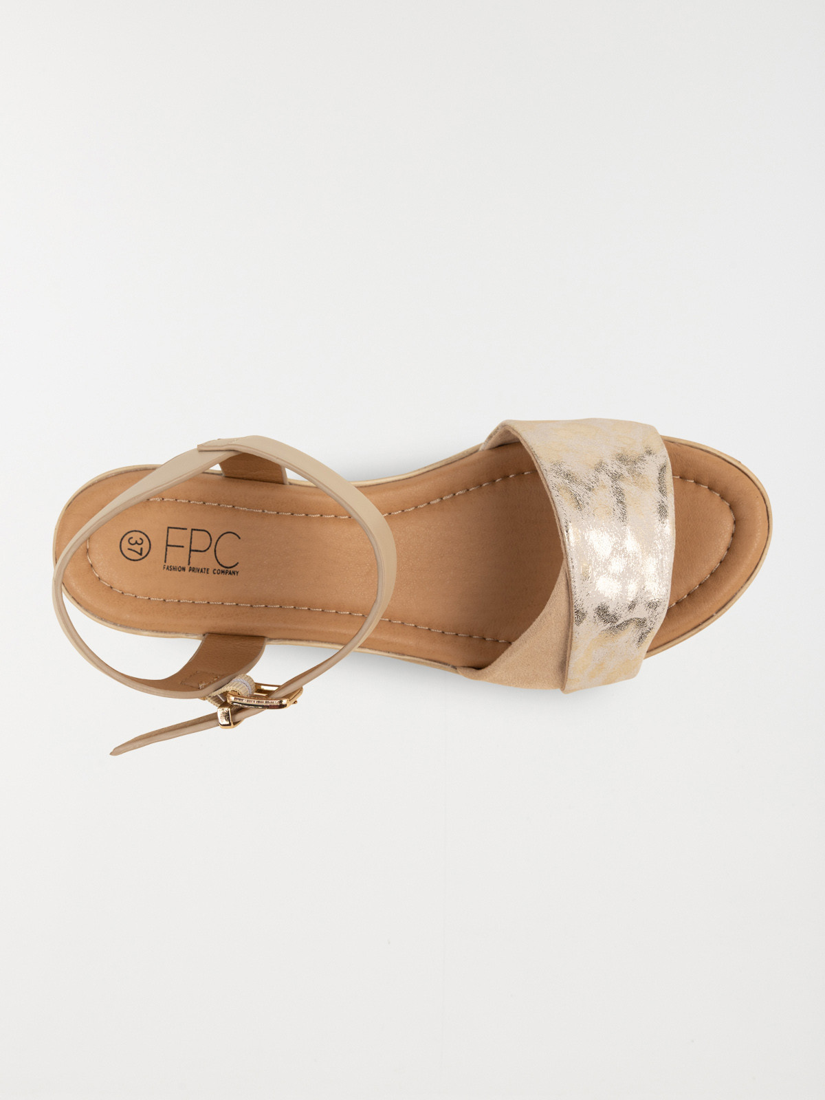 Sandales coloris taupe femme (36-41) Sandales coloris taupe femme (36-41)