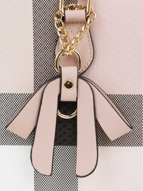 Sac à main rigide imprimé...