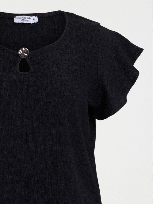 T-shirt bouton grande...