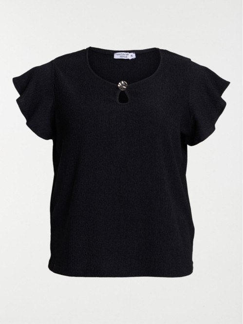 T-shirt bouton grande...