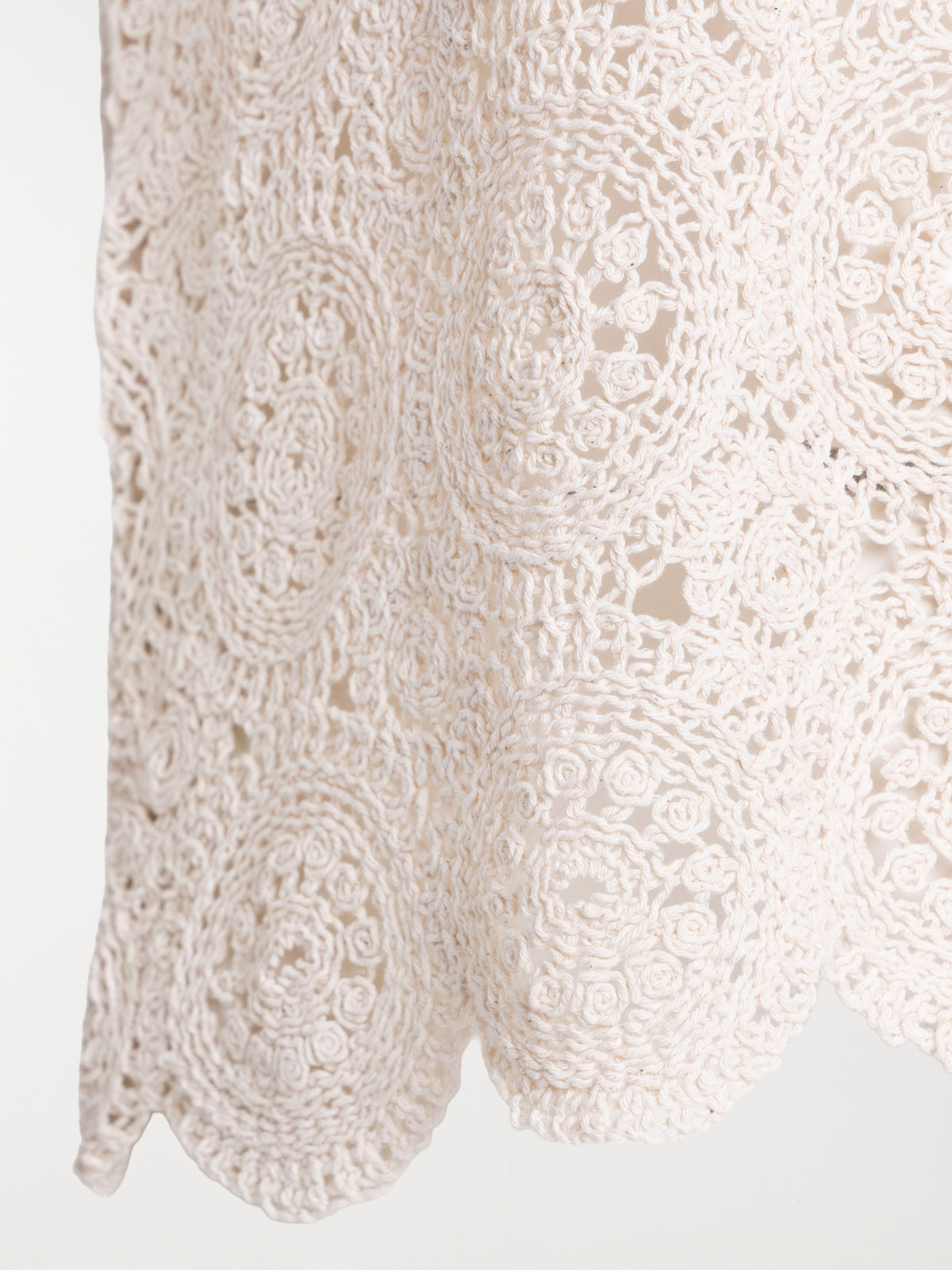 Blouse en crochet grande taille femme
