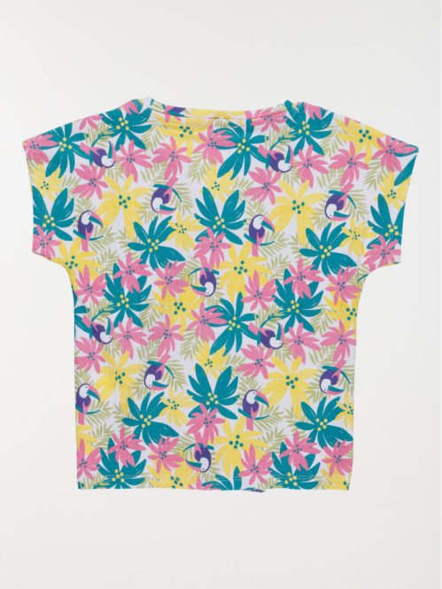 T-shirt imprimé tropical...
