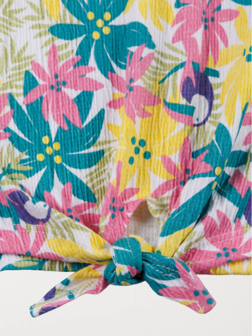 T-shirt imprimé tropical...