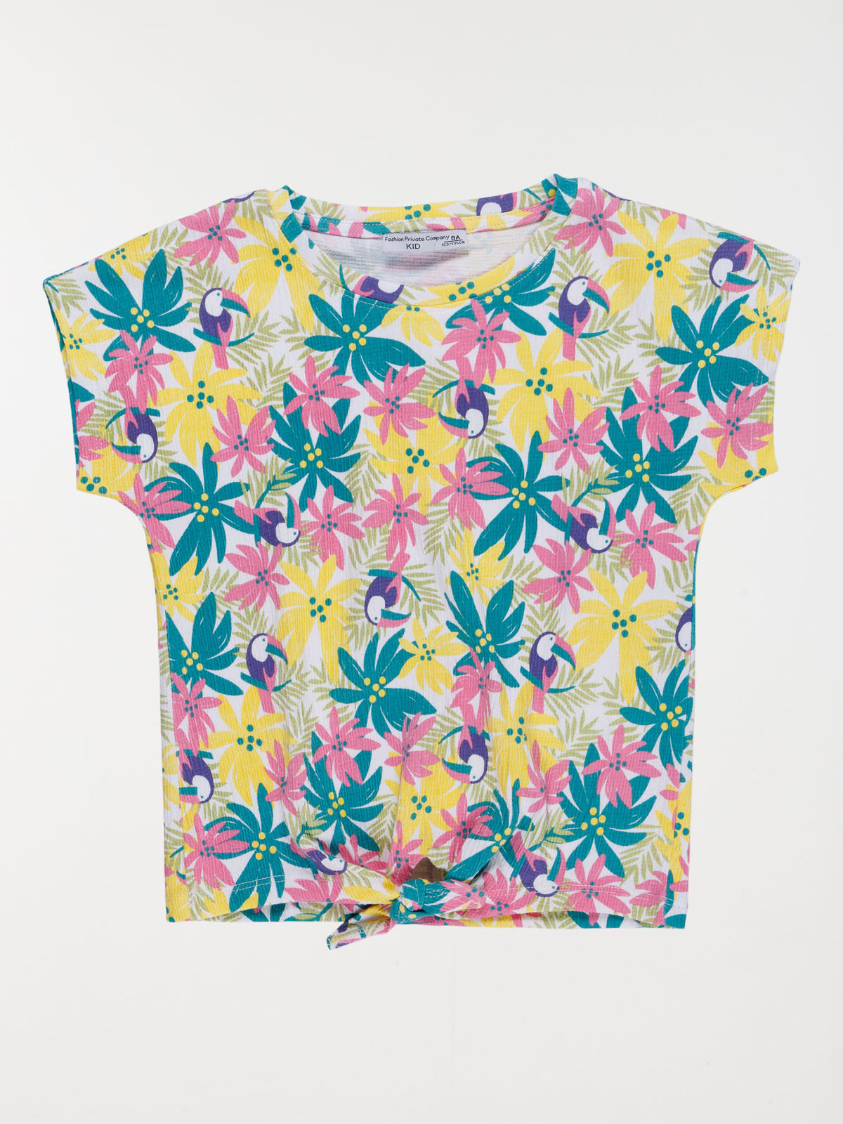 T-shirt imprimé tropical fille (3-12A)
