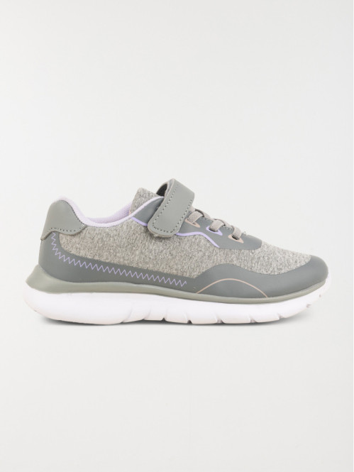 Baskets de sport grises fille (31-35)