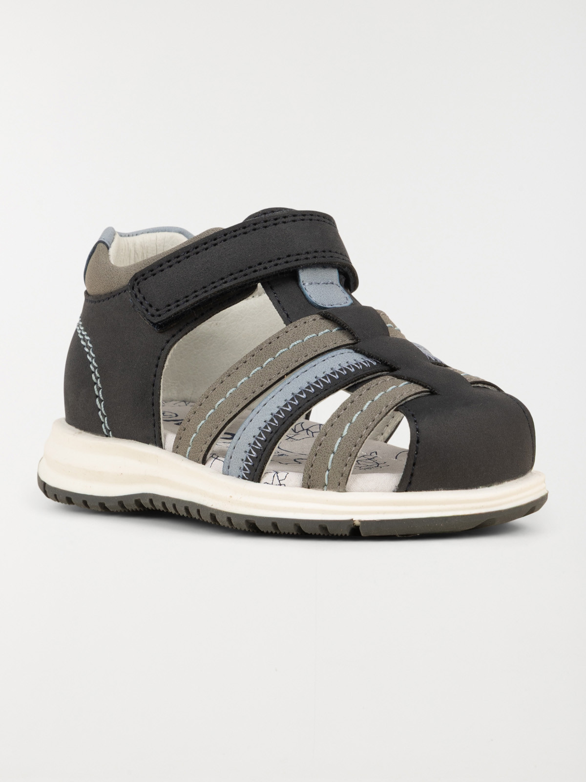 Sandales fermées grises garçon (24-30) Sandales fermées grises garçon (24-30)