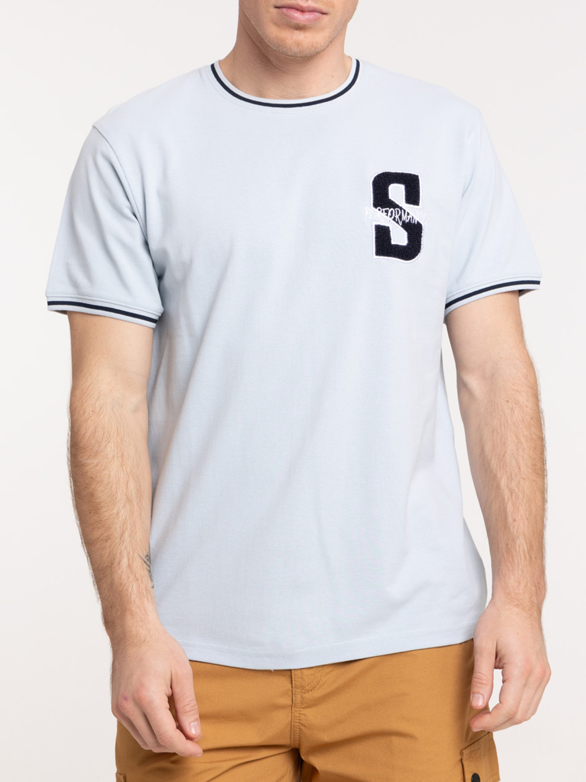 T-shirt denim col rond homme T-shirt denim col rond homme