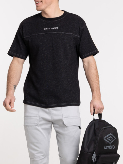 T-shirt imprimé noir homme