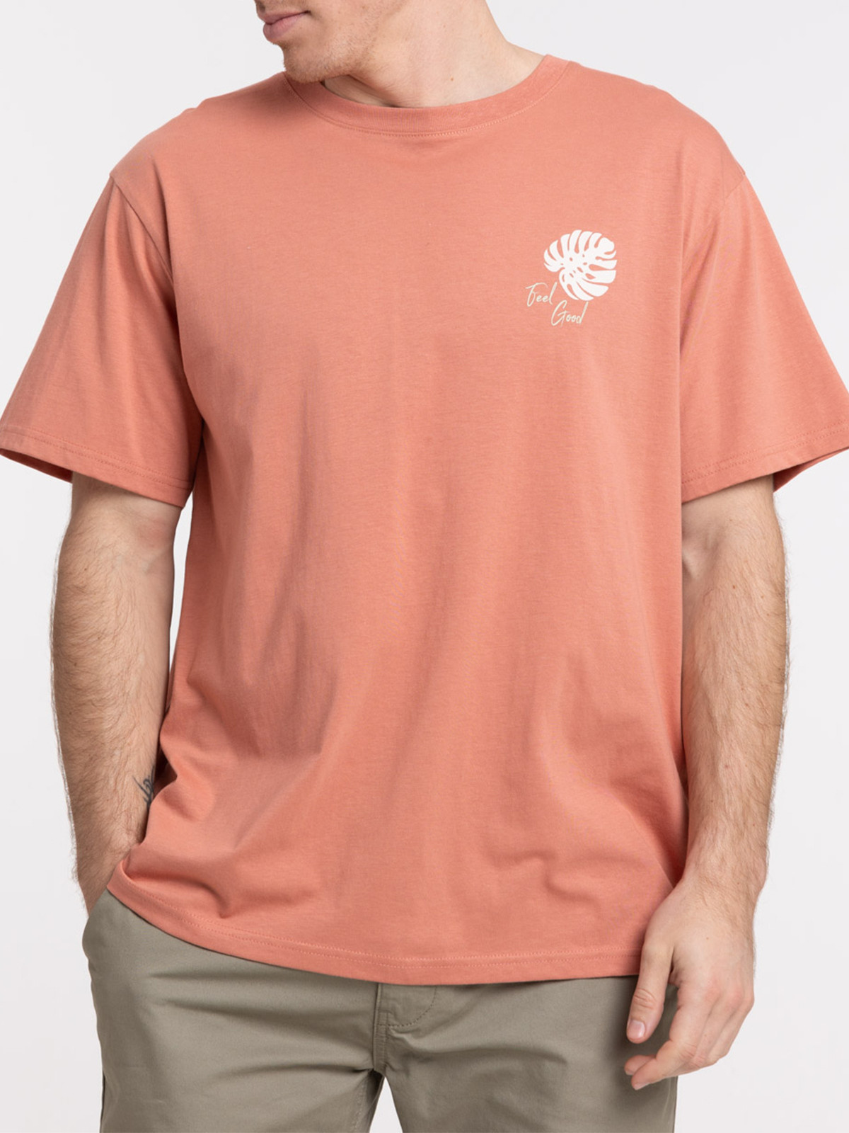 T-shirt motif paysage dos homme