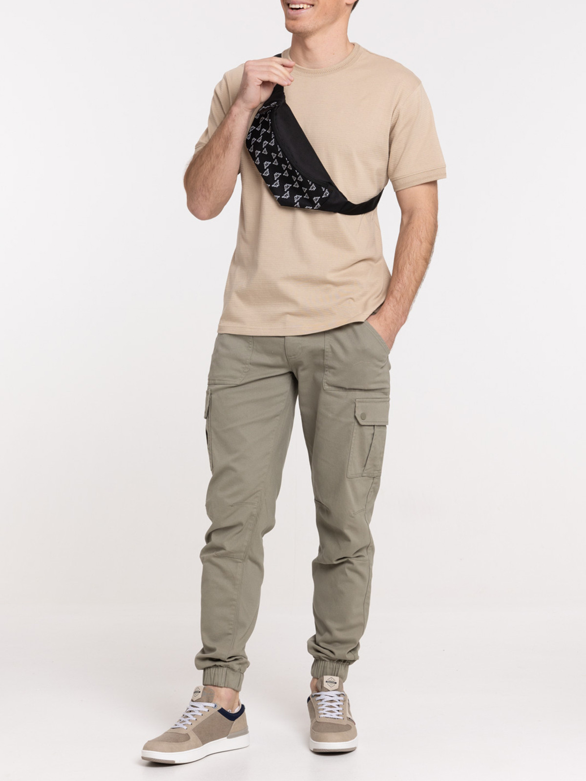 T-shirt sable col rond homme T-shirt sable col rond homme