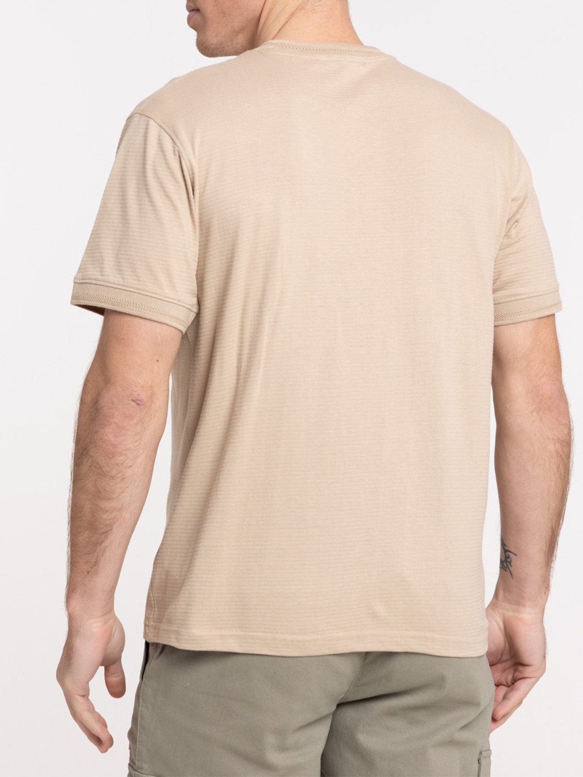 T-shirt sable col rond homme T-shirt sable col rond homme