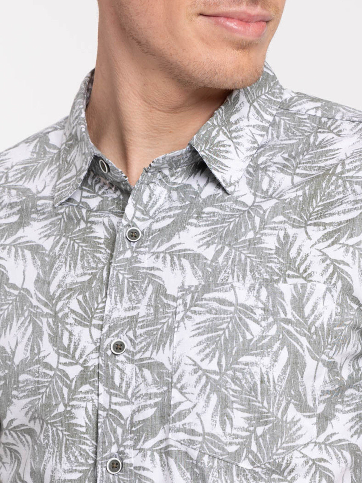 Chemisette imprimée végétal homme