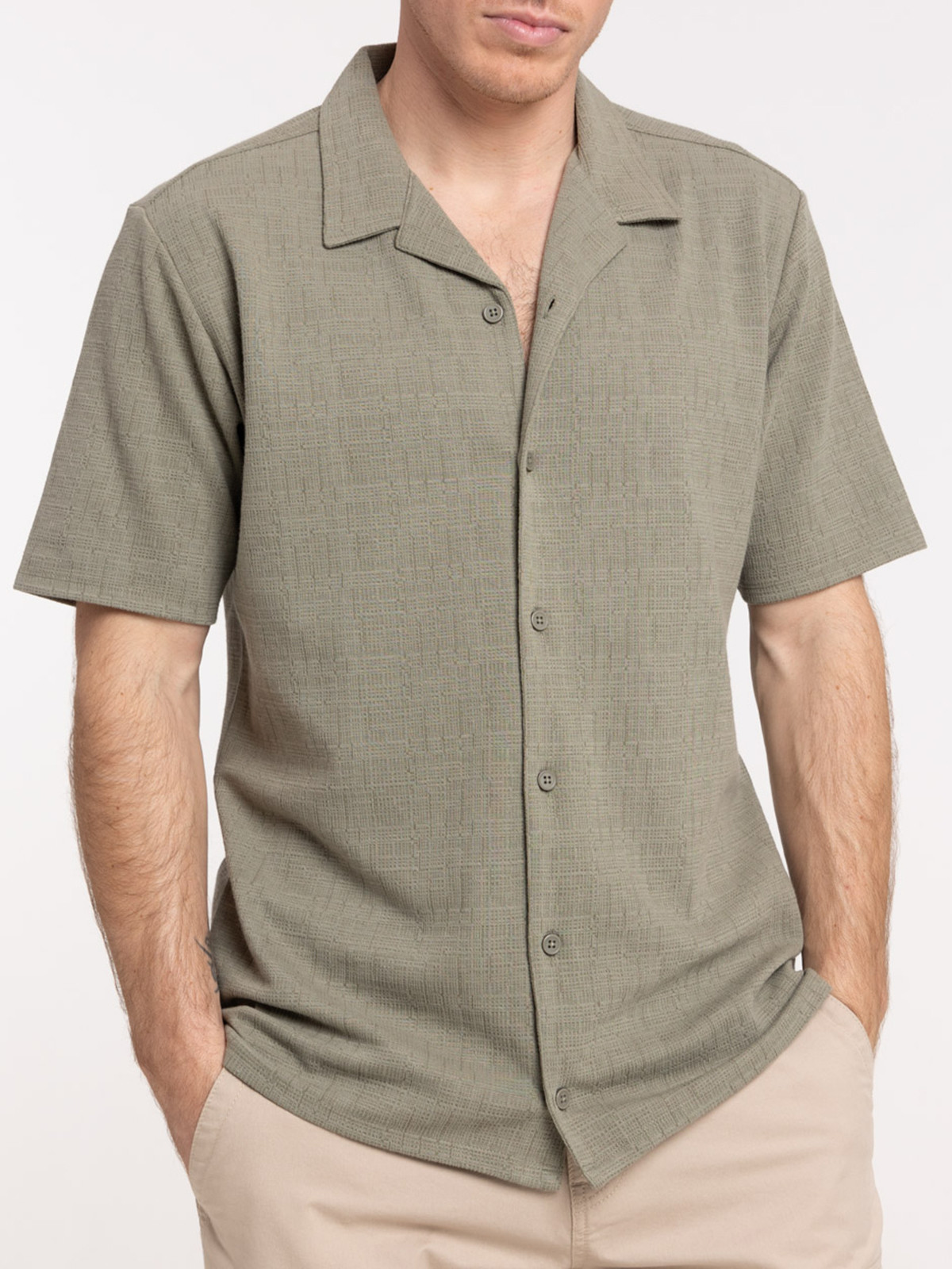 Chemisette homme coloris tilleul Chemisette homme coloris tilleul