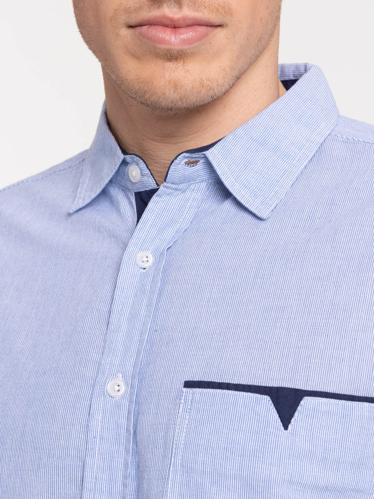 Chemise coton manches longues homme