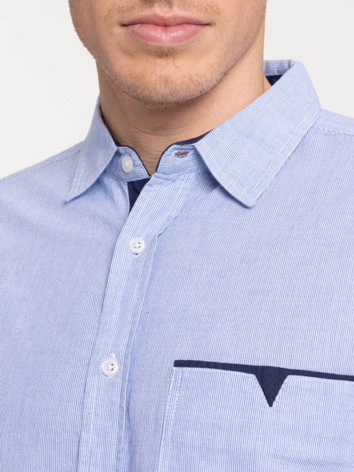 Chemise coton manches...