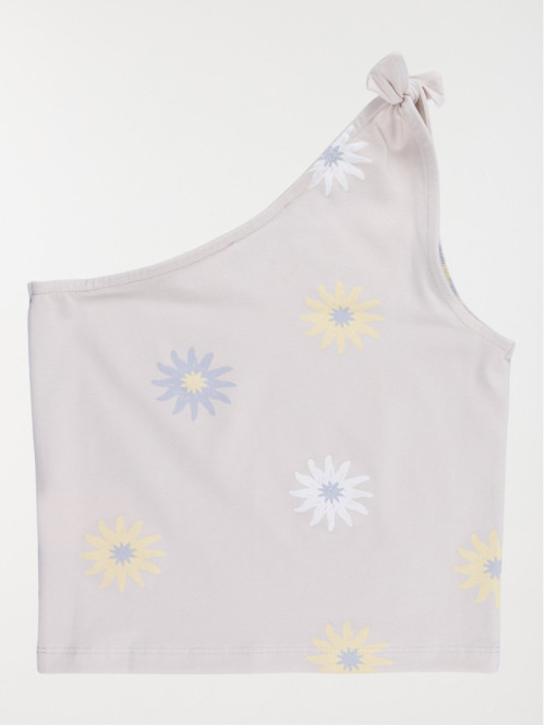 Débardeur fleuri et noeud...