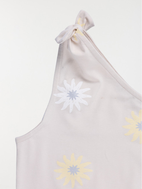 Débardeur fleuri et noeud...