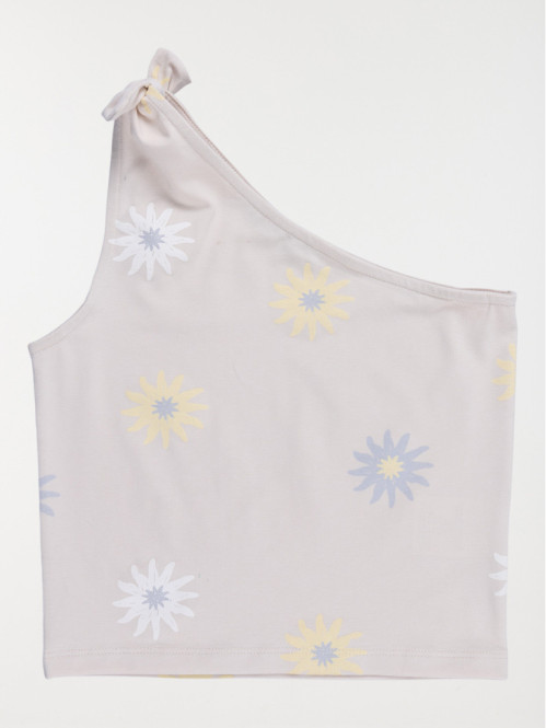 Débardeur fleuri et noeud...