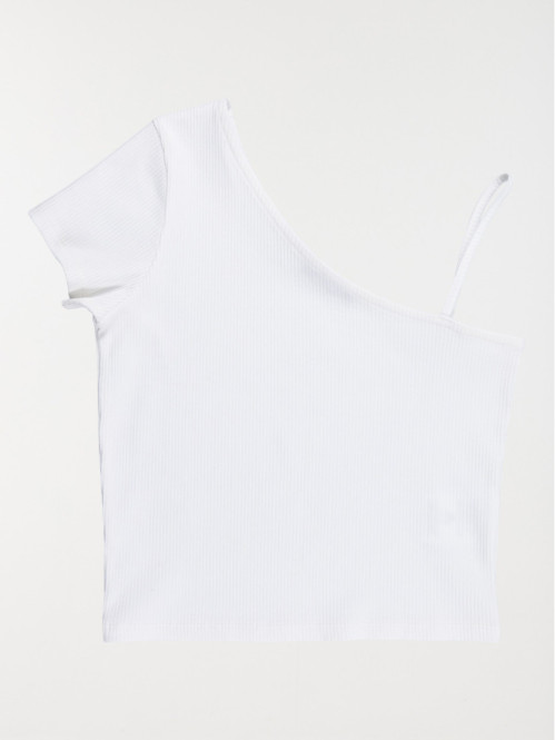 T-shirt fille bretelle et...