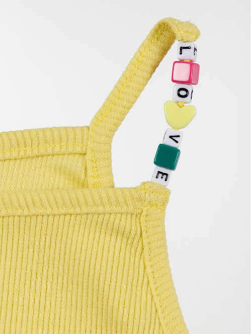 Débardeur fille côtelé (3-12A)