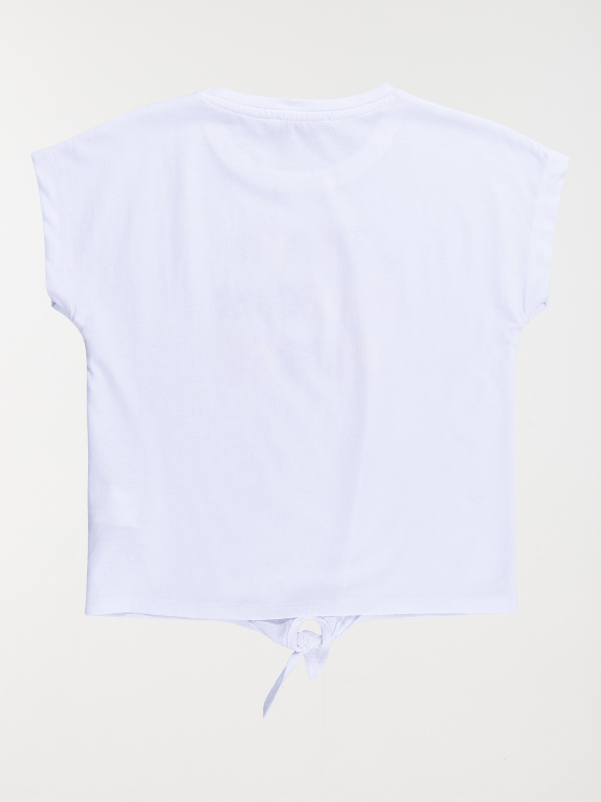 Tee-shirt blanc message fille (3-12A)