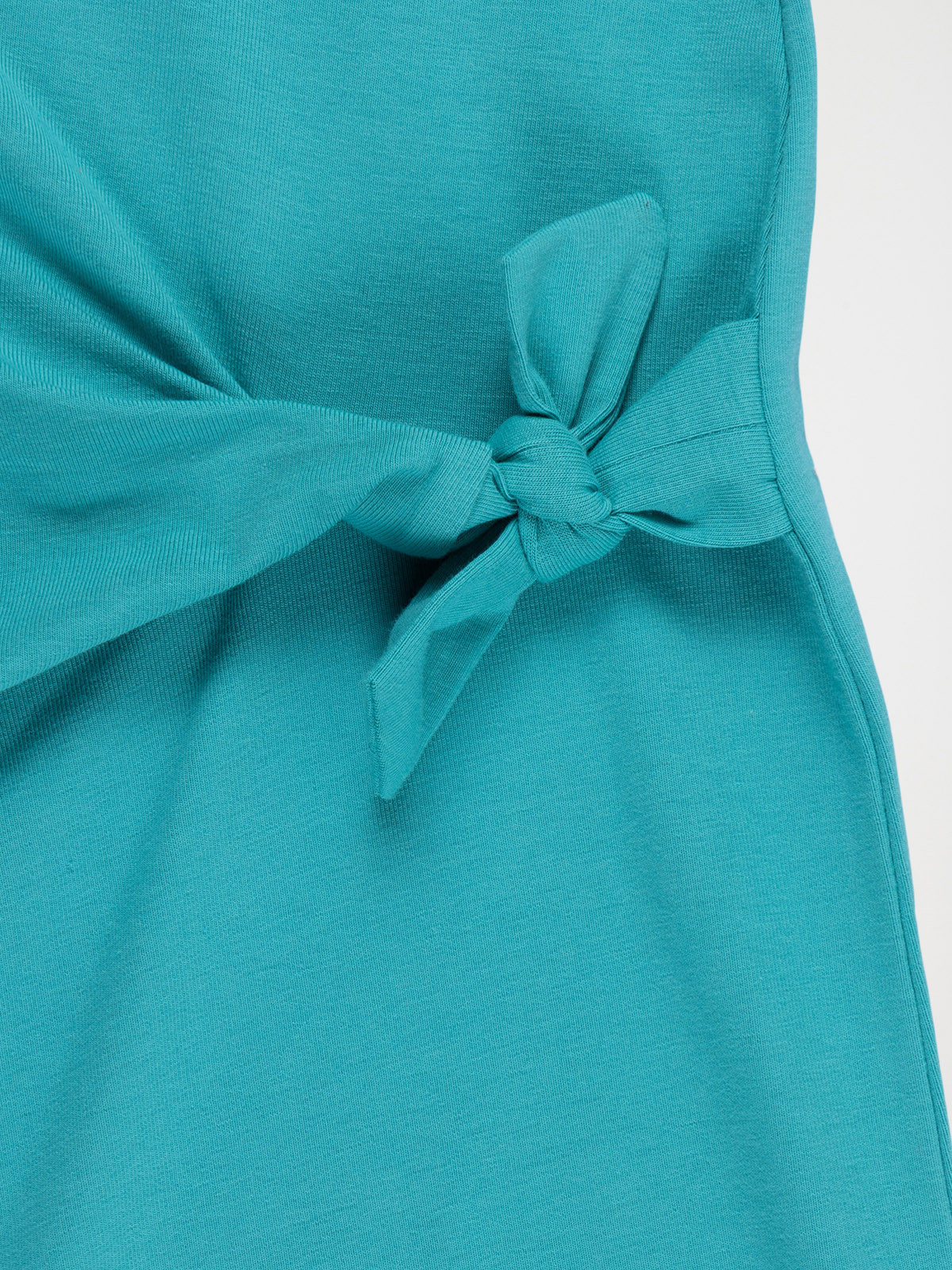 Robe uni noeud fille (3-12A)