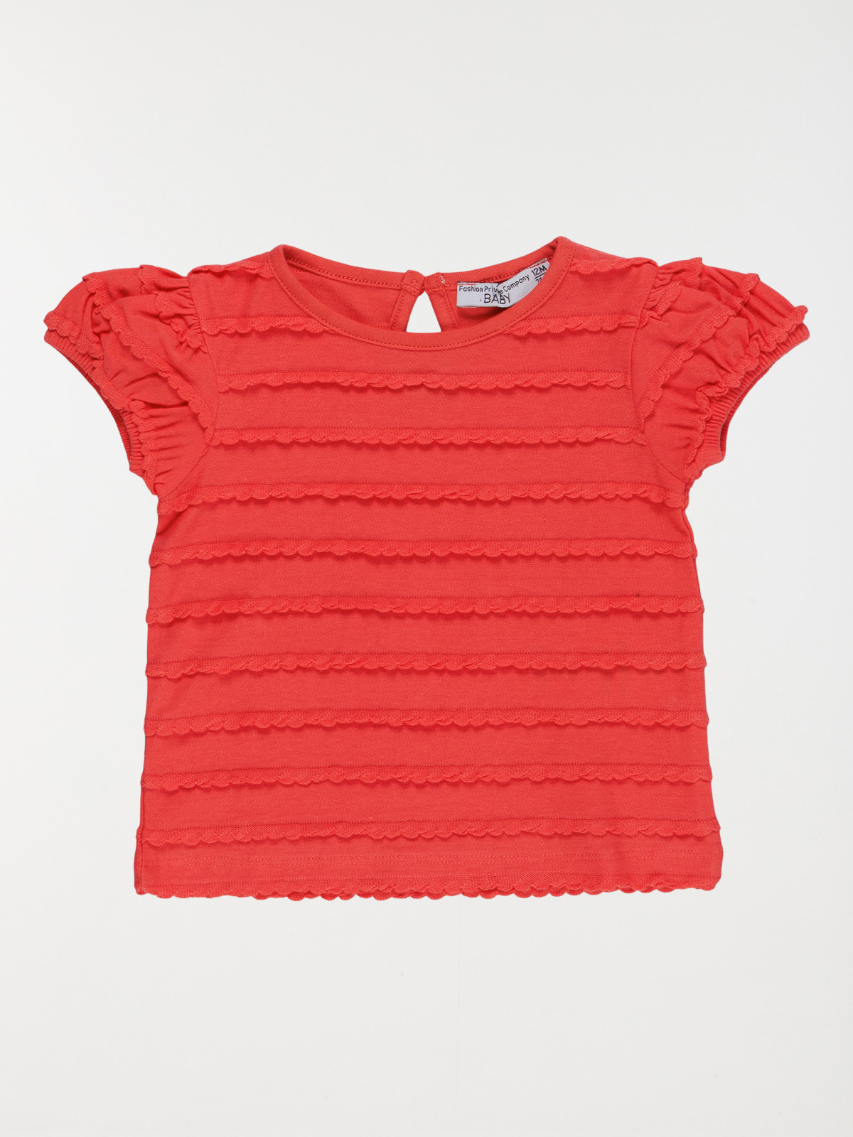 T-shirt à volants fille (3-36M)