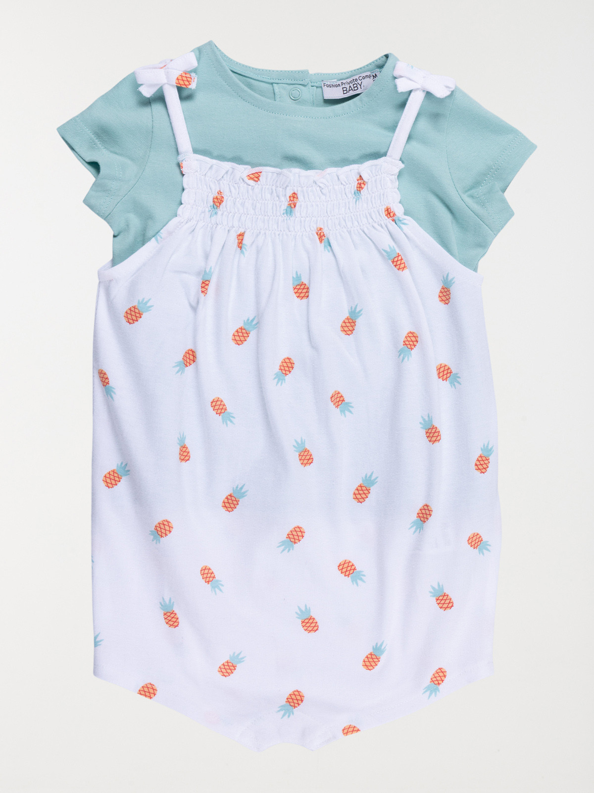 Ensemble imprimé ananas fille (3-36M)