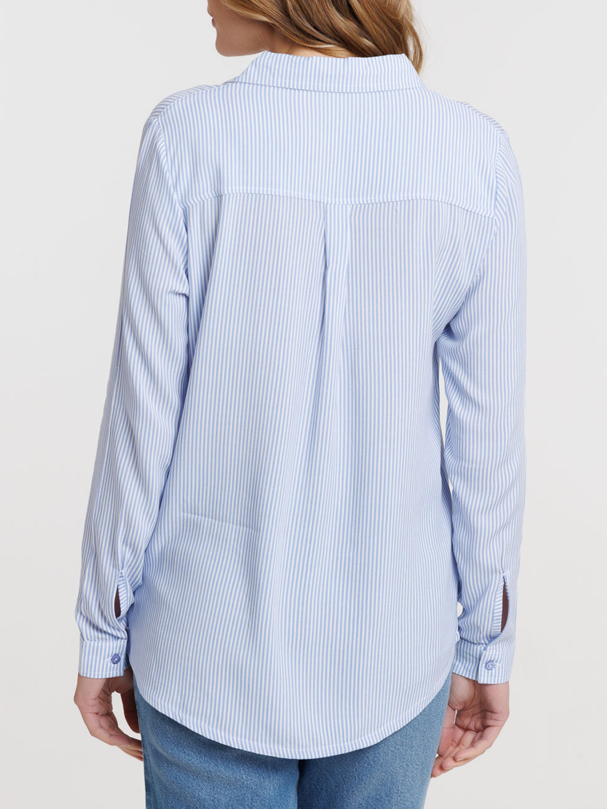 Blouse rayée manches longues femme