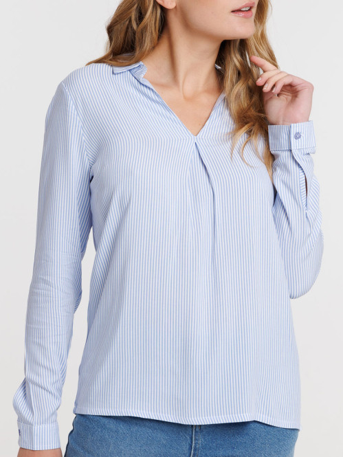 Blouse rayée manches...