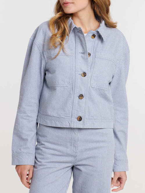Veste rayée femme