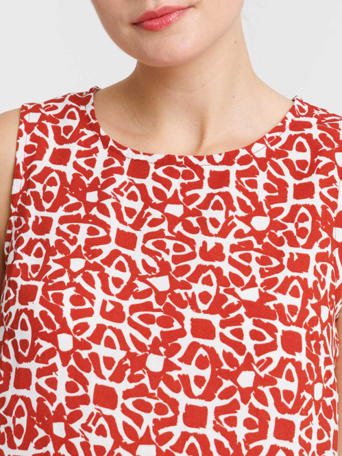 Top imprimé graphique...