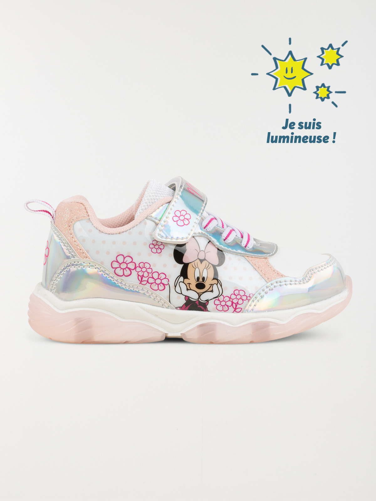 Baskets minnie lumineuse fille (24-30)