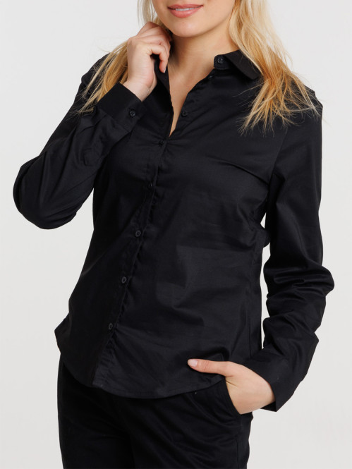 Chemise noire manches...
