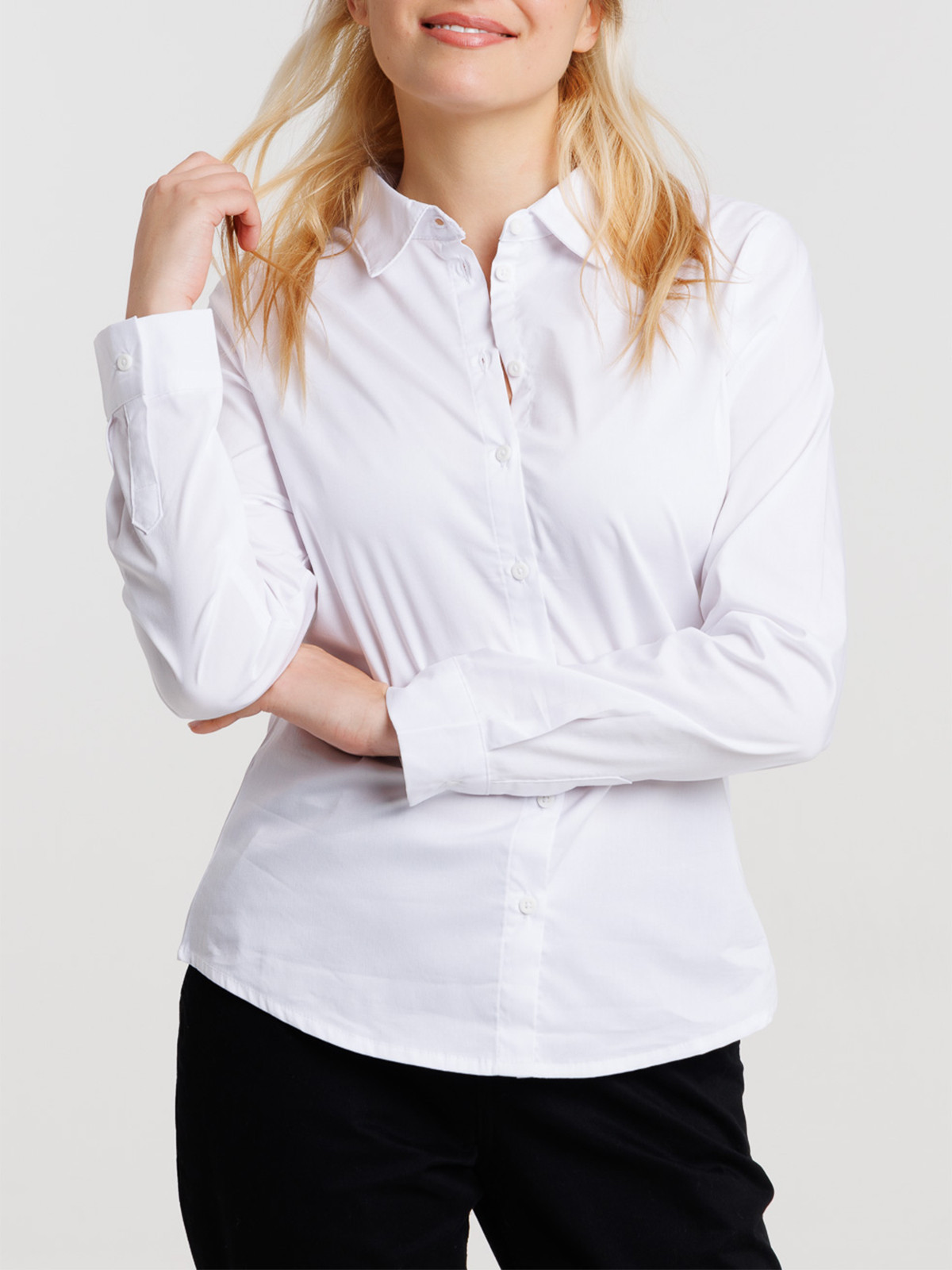 Chemise blanche manches longues femme