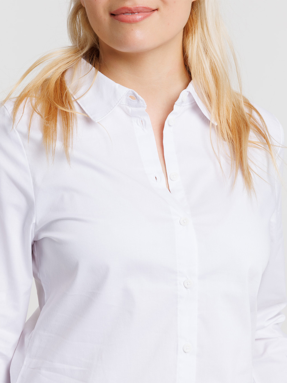 Chemise blanche manches longues femme