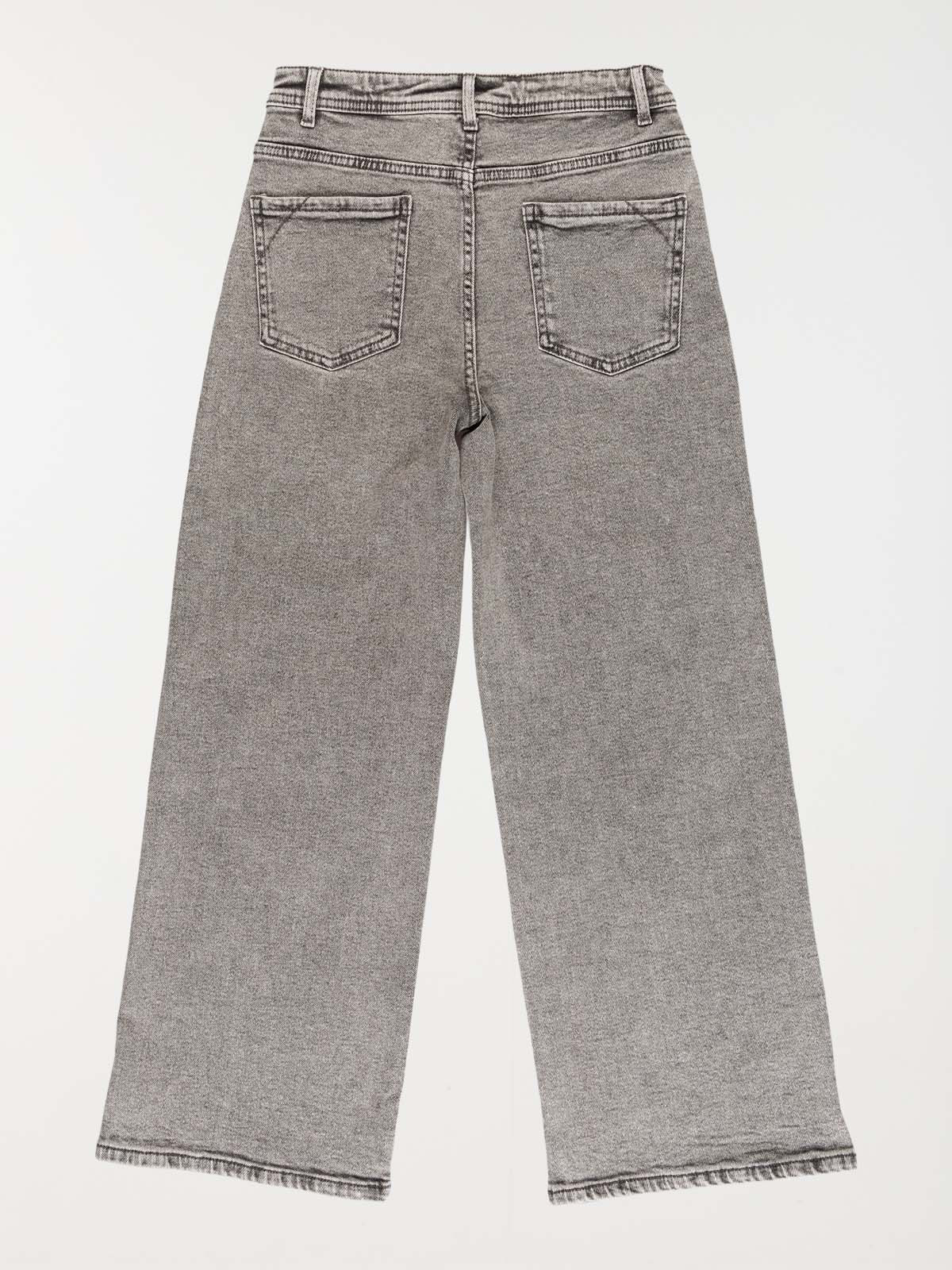 Jean wide leg gris neige fille (XXS-M)