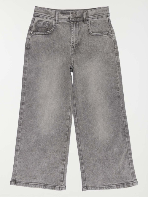 Jean wide leg gris neige...