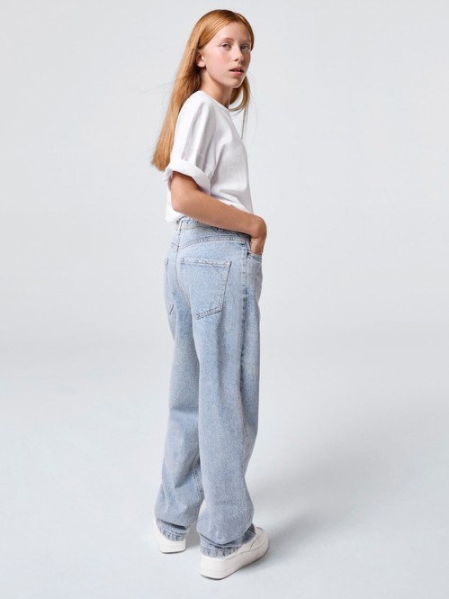 Jean straight bleached...